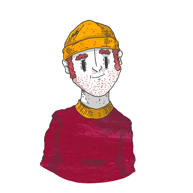 Illustration of a confident man